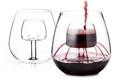 The Stemless Aerating Wine Glass (Set of 2)