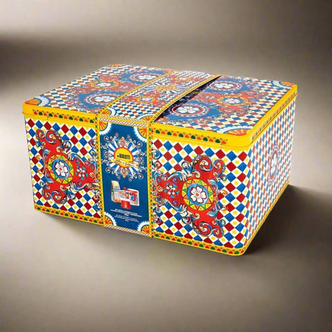 MOKA 3 CUPS + COFFEE TIN GIFT SET D&G RED CARRETTO