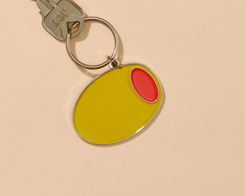 Olive Keychain - Foodie, Grocery - Mothers Day Fathers Day Spring Easter - Bag Charm