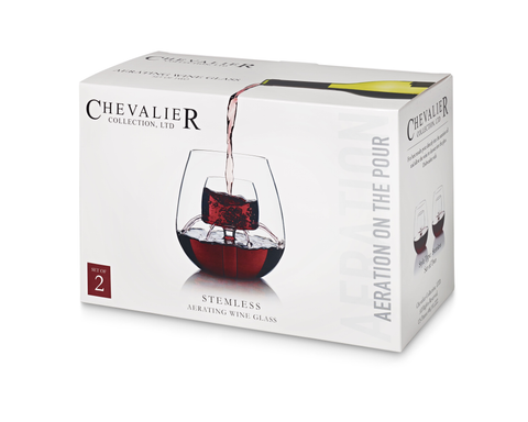 The Stemless Aerating Wine Glass (Set of 2)