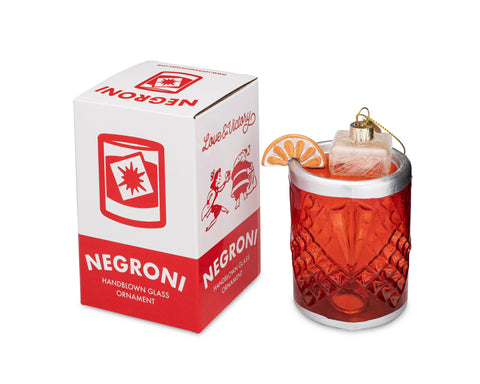 Negroni Cocktail Christmas Holiday Ornament - *PRESALE