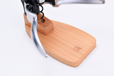 Lever corkscrew on stand