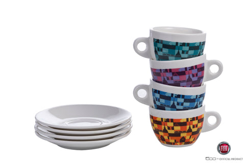 Fiat 500 Cappuccino Cups