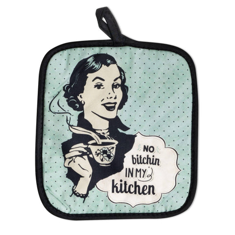 Zapps Clothing - No B****** In My Kitchen Oven Mitts And Potholder Set