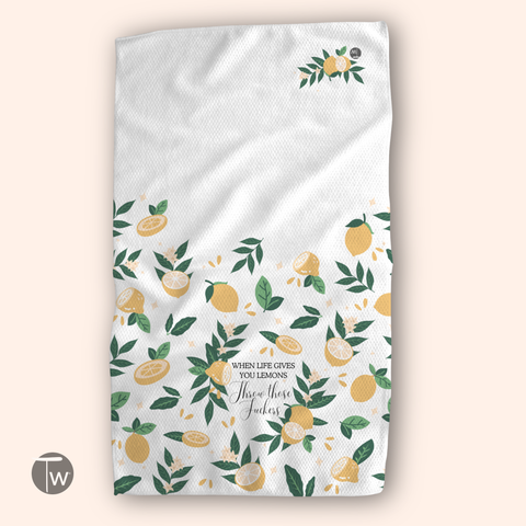 When Life Gives Lemons Tea Towel