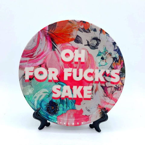 Oh F*#K Sake 8 Inch Plate, All the Swears