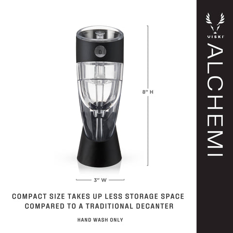 Viski - Alchemi™ Adjustable Aerating Wine Pourer w/ Stand