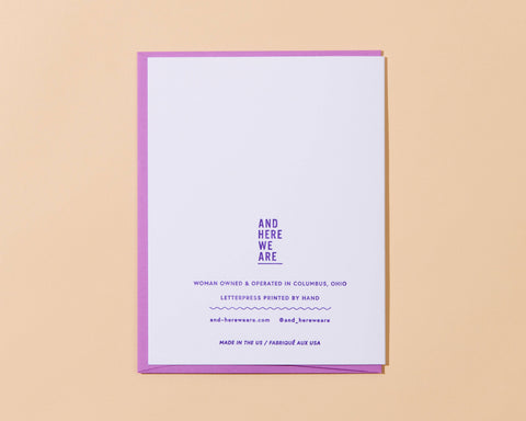 Birth (of Venus) Day Letterpress Birthday Greeting Card