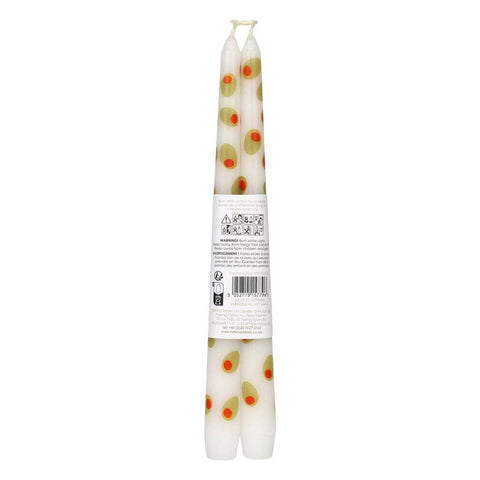 Olive Taper Dinner Candles