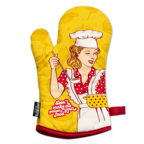 Zapps Clothing - Don't Make Me Poison Your Food Oven Mitts And Potholder Set
