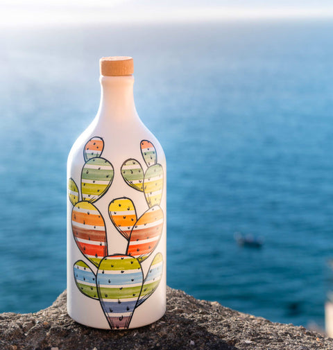 Peranzana Extra Virgin Olive Oil-Cactus Ceramic by Muraglia