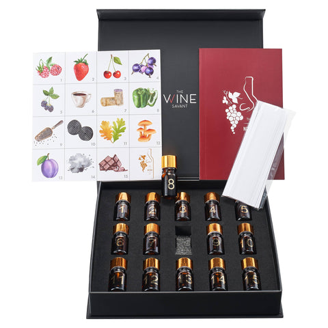 Wine Aroma Kit, Tasting & Smelling 15 Aroma Set