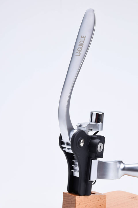 Lever corkscrew on stand