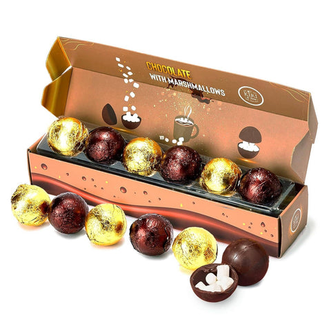 Hot Chocolate Balls | Set of 6 | Milk Chocolate Caramel