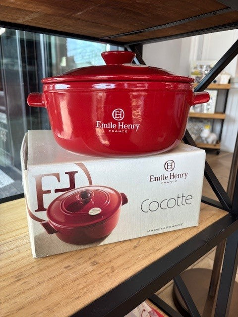Emile Henry 874570 Cocotte ronde Flame coloris olive 30 cm 6,70 l Emile Henry 874570 Cocotte ronde Flame coloris olive 30 cm 6,70 l