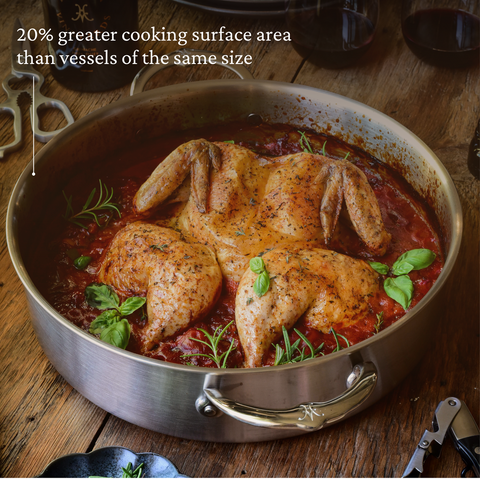 Hestan -Thomas Keller Insignia
Commercial Clad Stainless Steel Rondeaus