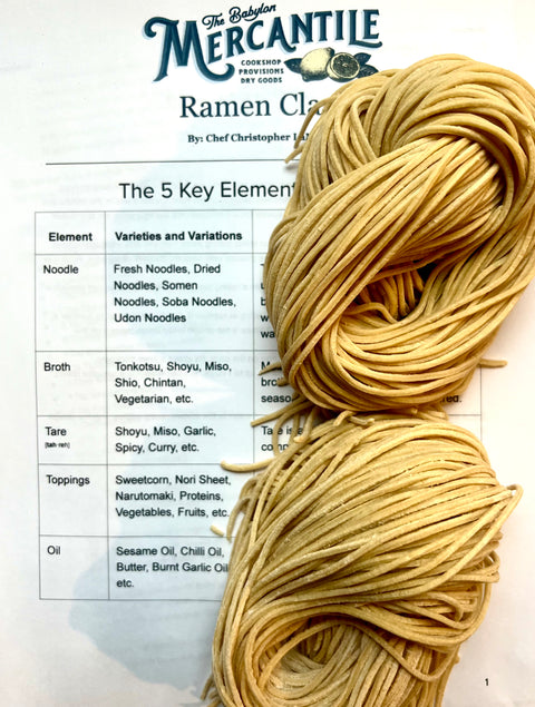 Spicy Miso Ramen:  Fresh Made Noodles & Broth