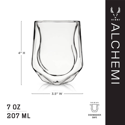 Viski - Alchemi™ Double Walled Aerating Whiskey Tasting Glass