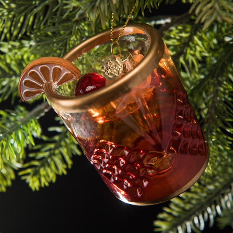 Old Fashioned Cocktail Christmas Holiday Ornament - *PRESALE
