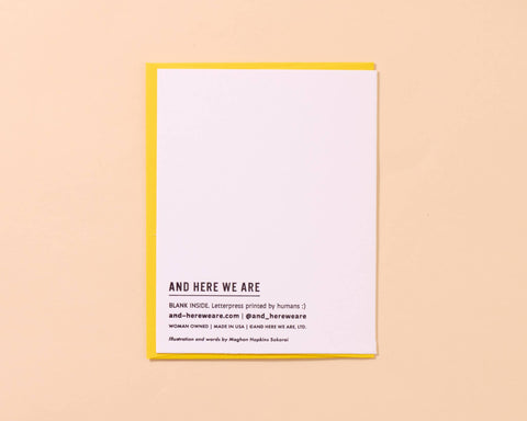 I love you Waffle Lot Letterpress Card