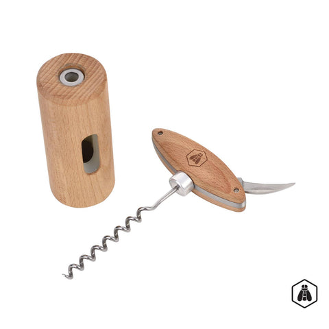 LAGUIOLE- Corkscrew With Rotating Wooden Handle
