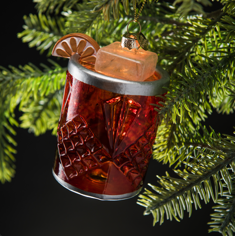 Negroni Cocktail Christmas Holiday Ornament - *PRESALE