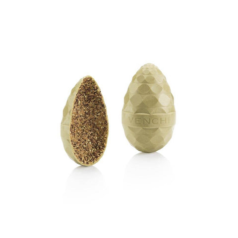 Venchi Chocolate Grand Egg Gift Set: STRACCIATELLA & PISTACHIO CHOCOVIAR EGG with With Mini Venchi Tin