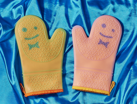 Staff Smiley Face "The Oven Mitts"