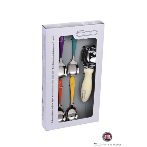 FIAT, Set of 4 Ice Cream Spoons,