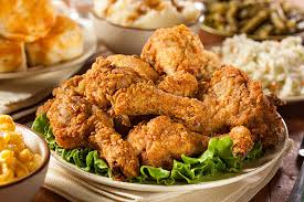 Southern Buttermilk Fried Chicken and Biscuits with Warm Apple Cobbler