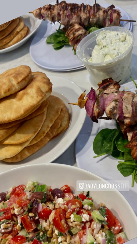 Greek Souvlaki Kebabs & Homemade Pita