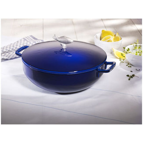 Staub 5 Qt Bouillabaisse, Blue