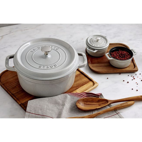 Staub - 5.5 Round Cocotte -  White Truffle