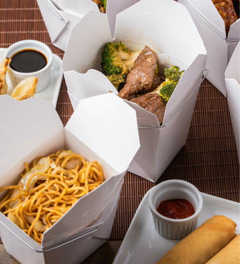 Chinese Takeout 2: Beef & Broccoli, Vegetable Lo Mein, and Crab Rangoon