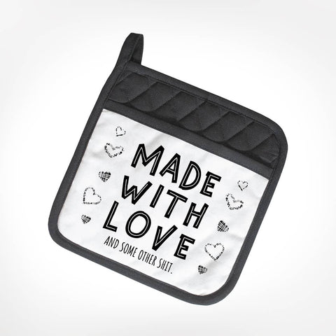 Made With Love | Funny Potholders