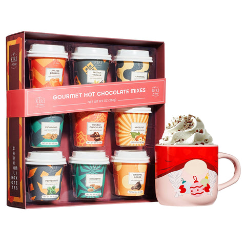 Gourmet Gift Set of Mini Cup Hot Chocolates Set of 9