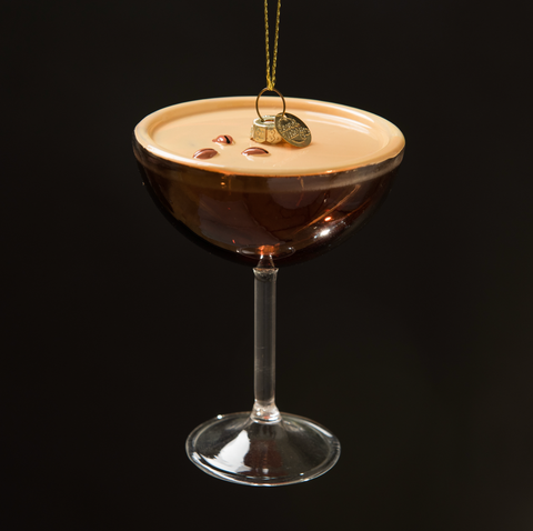 Espresso Martini Cocktail Christmas Ornament