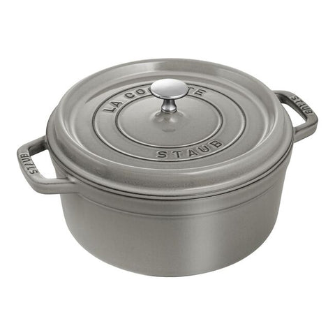 Staub - 5.5 Qt Round Cocotte - Graphite