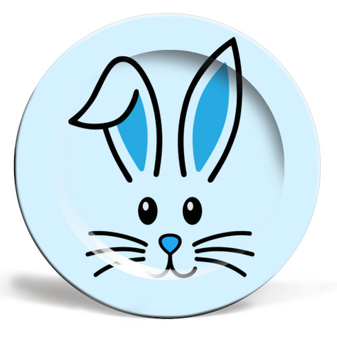 Plates 'Blue Bunny' by Lilly Rose