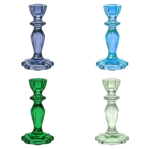 Color Glass Candle Holder