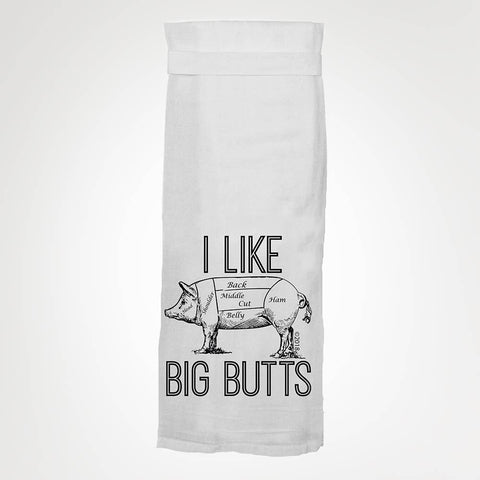 I Like Big Butts Kitchen Towel | BBQ Bestselling Tea Towel