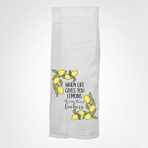 When Life Gives Lemons | Flour Sack Cotton Kitchen Tea Towel