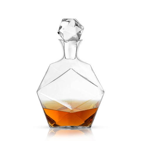 Viski - Seneca™ Faceted Crystal Liquor Decanter