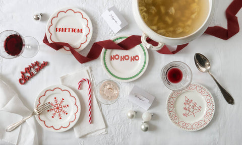 ilaria.i - OH OH OH - Porcelain plate perfect gift for Christmas