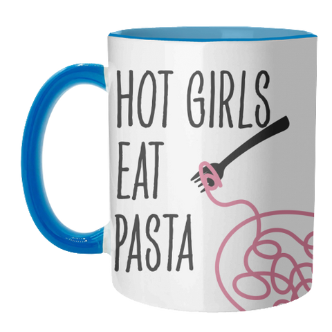 Mugs 'Hot Girls Eat Pasta'