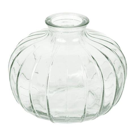 Clear Round Glass Bud Vase | 3.15" | Spring | Mothers Day |
