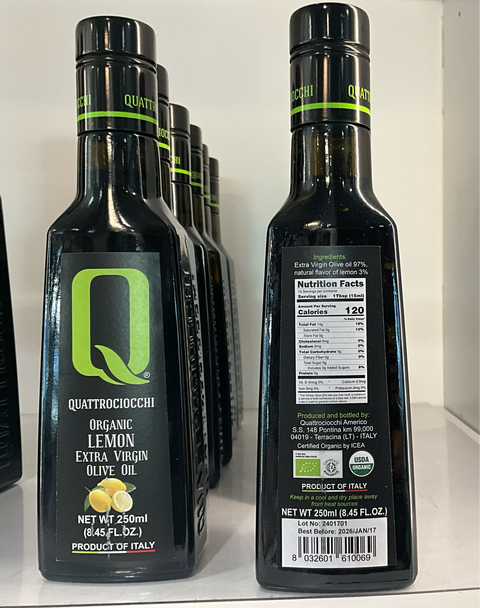 Quattrociocchi Organic Lemon Evoo