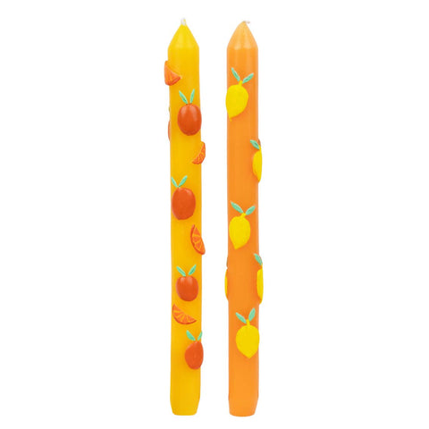 Citrus Taper Candles | 2 Pack | Summer | Mothers Day Gifts |