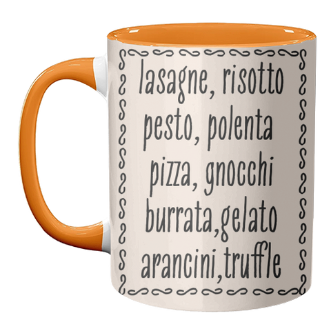 Mugs 'Italian Food' by Move Studio