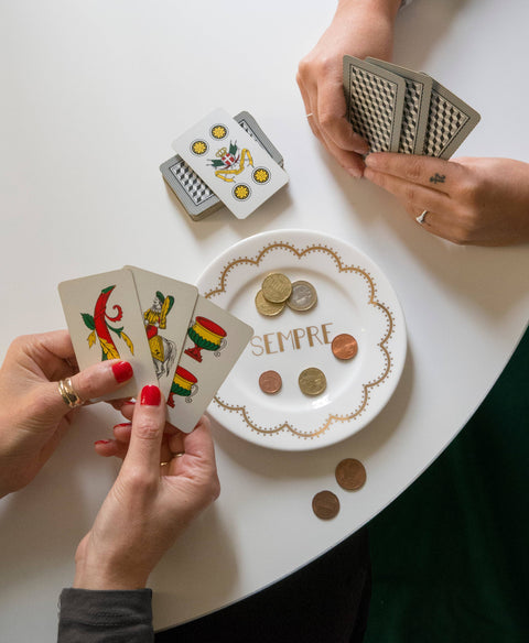 ALWAYS - Porcelain plate with gold writing